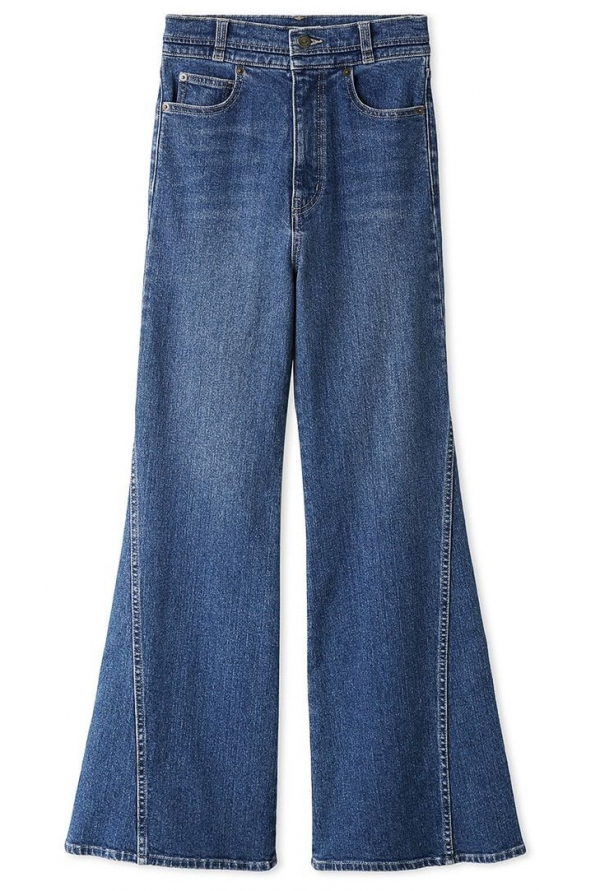 SNIDEL 【再入荷】人気商品Sustainableストレッチフレアデニム