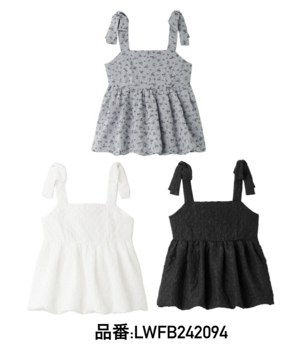 💛NEW💛ショルダーリボンジャガードペプラムブラウス🧸 LILY
